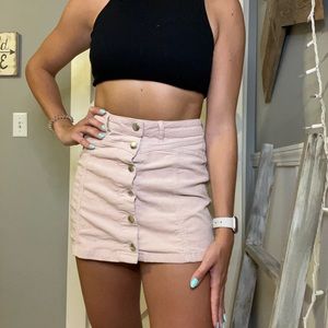 Light Pink Jean Skirt